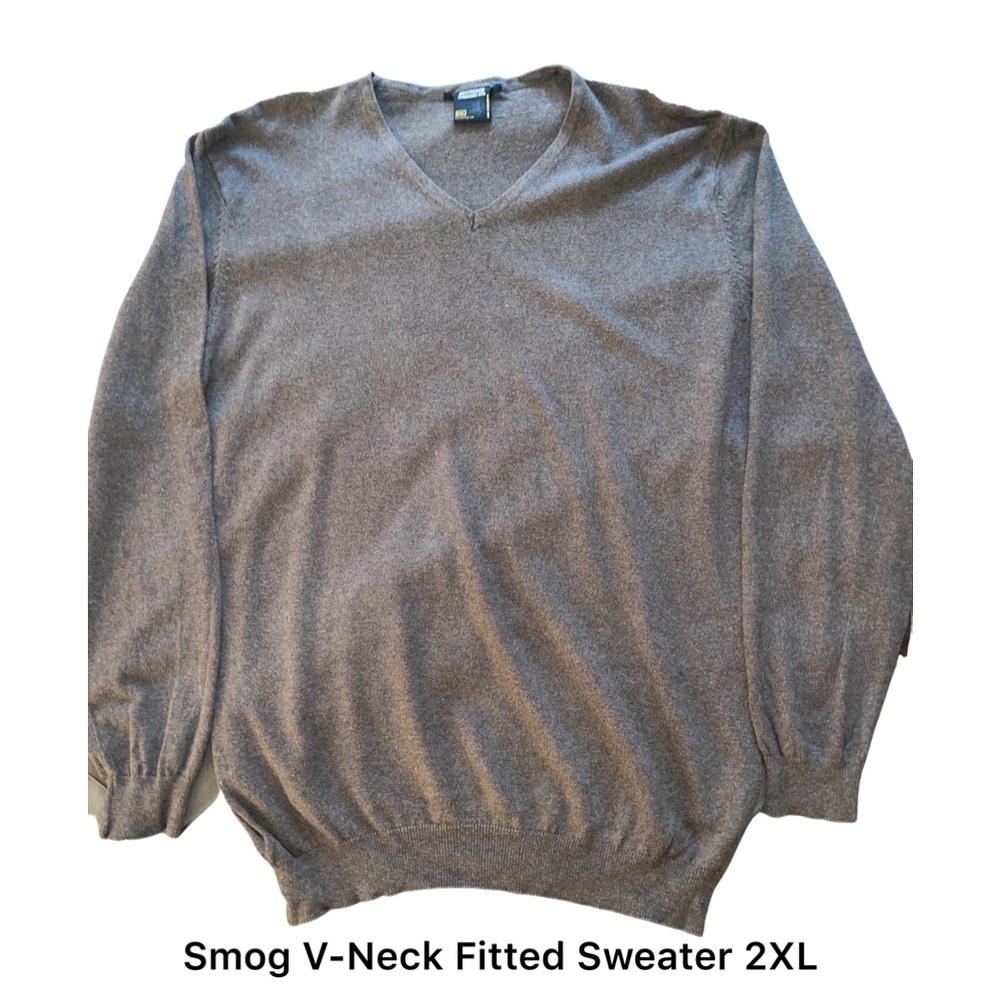 Smog Lightweight V-Neck Sweater 2XL